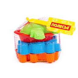 Набор №258: формочки (самосвал + паровоз + самолёт), кораблик Юнга - Полесье фото 6