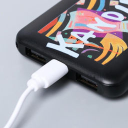 Набор маска для сна, наушники вакуумные и внешний аккумулятор 5000 mAh Кандинский, 20,5 х 16,5 см - Like me фото 12