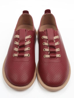 03-YH513-2 VINOUS Полуботинки летние женские (натуральная кожа) - Фабричный китай фото 7