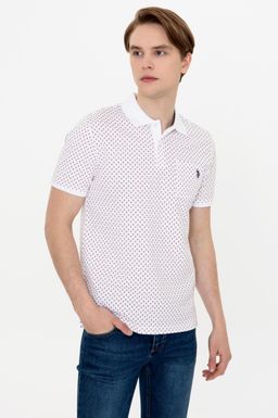 U. S. Polo Assn Мужская красная футболка с воротником-поло - U.s. polo assn фото 3
