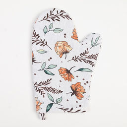 Набор кухонный Доляна Oleander: варежка 20?27 см, прихватка 19?19 см, 100% хлопок