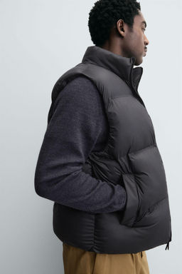 WATER-REPELLENT PUFFER GILET - Zara фото 5