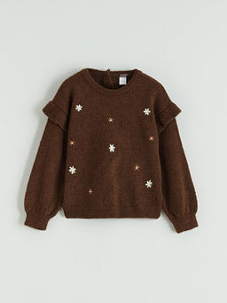 Bisiklet Yaka K?z ?ocuk Kazak