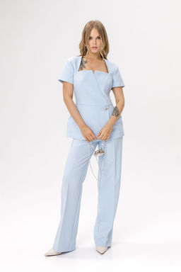 Блуза Pirs 6636 светло-голубой