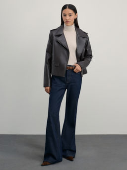 Джемпер с высоким воротником в риб / Zarina  фото 2