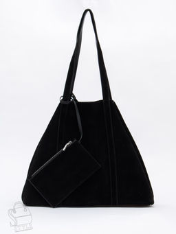 Сумка женская кожаная 1029M black Polina&Eiterou