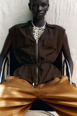 SAFARI LINEN BLEND TOP