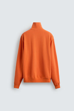 SUDADERA PIQU? CUELLO CREMALLERA / Naranja - Zara фото 8
