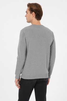 Erkek Gri Melanj Sweatshirt - U.s. polo assn фото 5