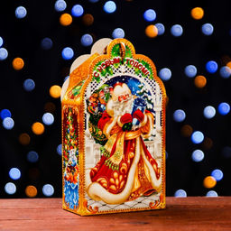 Цена за 10 шт. Подарочная коробка Дед Мороз 11,1 х 5,8 х 20,5 см - Simaland фото 2