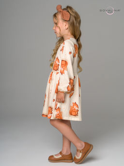 Платье Моана белочки беж