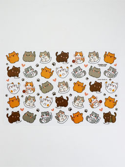 Коврик под миску "Много котиков!", 43х28см