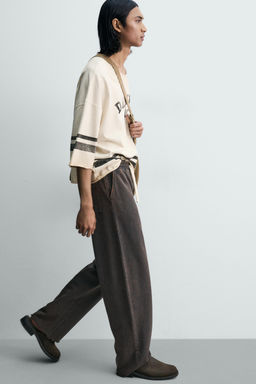 PANTAL?N JOGGER STRAIGHT FIT LAVADO / Gris antracita - Zara фото 6