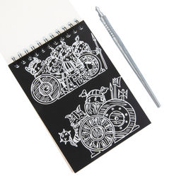 Hobbius GHPS-06 Набор для творчества Гравюра-блокнот 10 x 14 см Викинги  фото 6