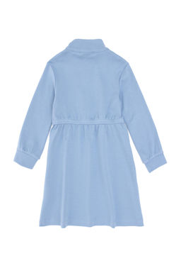 Голубое трикотажное платье для девочки Неожиданная скидка в корзине - U.s. polo assn фото 3