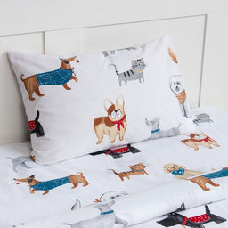 Постельное бельё Этель 1.5 сп Dog party, 143*215 см, 150*214 см, 50*70 см -1 шт,100% хлопок, бязь  фото 2