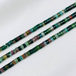 Бусины для украшений из Мохового агата