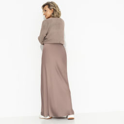 Юбка из шелка, Мыслить иначе (cappuccino) - Charutti фото 5