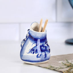 Подставка для зубочисток Ёж, фарфор гжель - Simaland фото 6