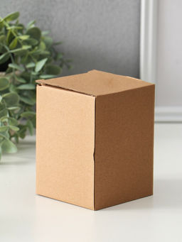 Шкатулка для украшений с крышкой «Золотой филин», керамика, розовая, 8×8×12 см