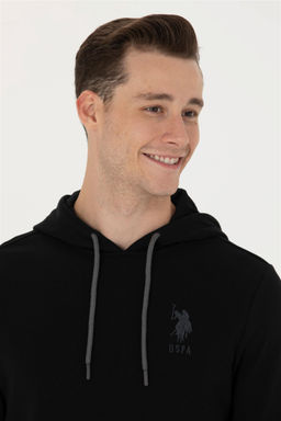 U. S. Polo Assn / Мужской черный базовый свитшот - U.s. polo assn фото 2