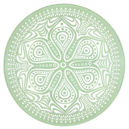 "Бохо (Boho)" Тарелка глубокая стеклянная д220мм, 500мл, h45мм, зеленый, Pasabahce (Россия)