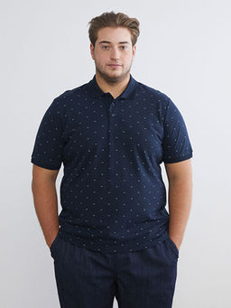 Polo Yaka Desenli Pike Erkek Ti??rt