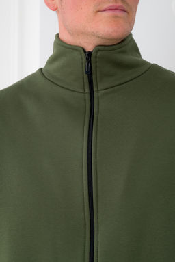 Жилет мужской из футера 3-х нитка хаки макси - Амадэль фото 7