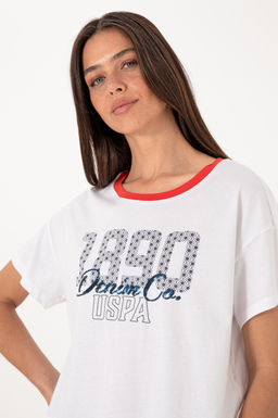 Kad_n Beyaz Ti__rt Sepette S_rpriz _ndirim - U.s. polo assn фото 2