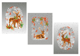 Комплект полотенец 48*60 см, 3 шт., рогожка (Полярная звезда) - Ивановотекстиль фото 2