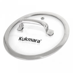 Ковш из нержавеющей стали "Leon" 1,8л, д16см, h15,6см, дно д15см, s0,8мм, стеклянная крышка, плоское, утолщенное дно, ТРС (теплораспределительный слой), нержавейка AISI 304 (18/10) (Россия) Подходит для всех видов плит, включая индукционную.