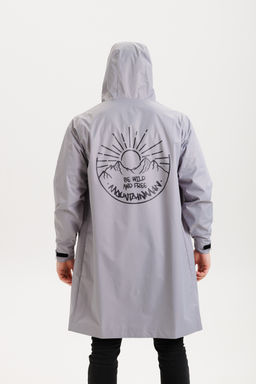 Плащ-дождевик (серый)