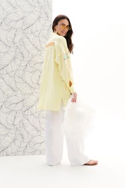 Блузка изо льна с вискозой - Elletto фото 11