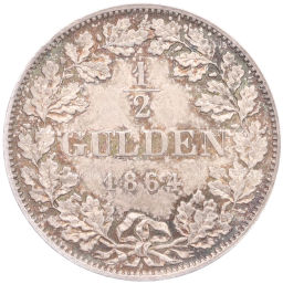 1/2 гульдена 1864 года Бавария