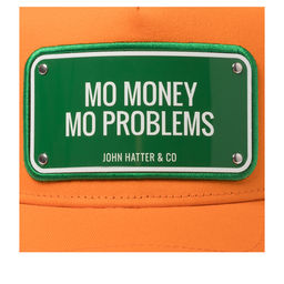 Бейсболка JOHN HATTER арт. 1-1088-U00 Mo Money Mo Problems (оранжевый)  фото 3