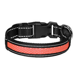 ВИА Светодиодный ошейник "Лаки", оранжевый, размер L, 2,5x60см 88кит09