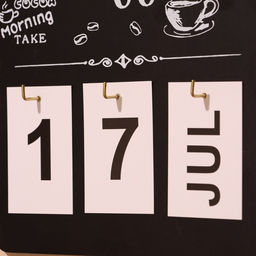 Сувенир вечный календарь подвесной Coffee, 0.71726.5 см, дерево, чёрный - Simaland фото 3