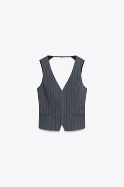 PINSTRIPE WAISTCOAT TOP - Zara фото 6