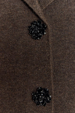 KNIT BLAZER WITH RHINESTONE BUTTONS - Zara фото 8