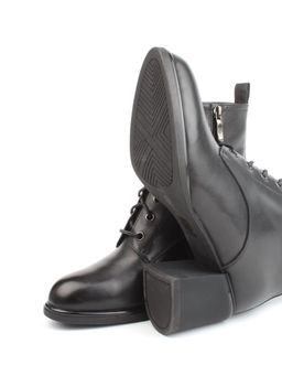 04-M3-2274 BLACK Ботинки зимние женские (натуральная кожа, натуральный мех) - Фабричный китай фото 15