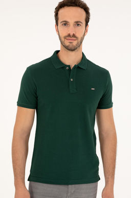 U. S. Polo Assn / Мужская темно-зеленая базовая футболка - U.s. polo assn фото 10