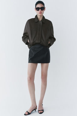 ZW COLLECTION LIMITED EDITION 100% LEATHER SHORT SKIRT