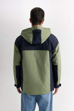 Пальто обычного кроя с капюшоном - Defacto фото 9