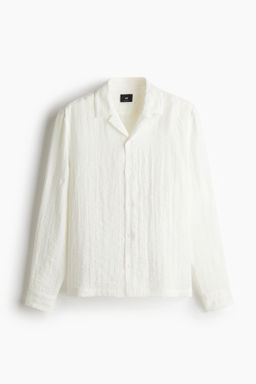 Camisa resort en tejido jacquard Regular Fit