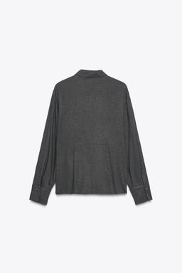 KNOTTED SHIRT WITH METAL BUTTONS - Zara фото 6