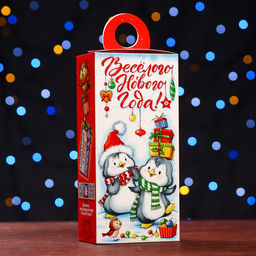 Цена за 5 шт. Подарочная коробка Белоснежный , сюрприз 11 х 6 х 21 см