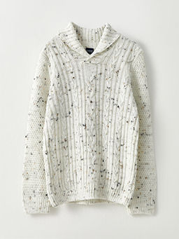 ?al Yaka Desenli Uzun Kollu Erkek ?ocuk Triko Kazak