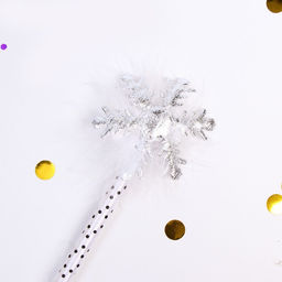 Цена за 12 шт. Ручка новогодняя Снежинка - Simaland фото 7