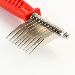 Колтунорез боковой, 9 лезвий, 6,5 х 17 см, красный - Пижон фото 3