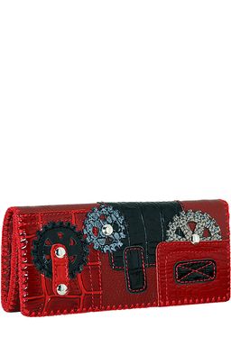 Кошелек с аппликацией ДС-1-154 красный - Protege фото 3